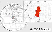 Blank Location Map of Kasai