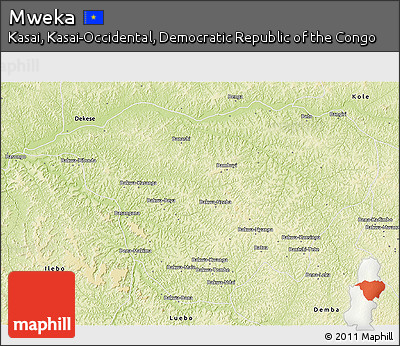 Physical 3D Map of Mweka