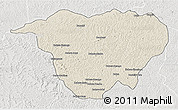 Shaded Relief 3D Map of Mweka, lighten, semi-desaturated