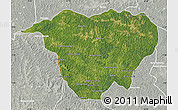 Satellite Map of Mweka, lighten, semi-desaturated