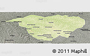 Physical Panoramic Map of Mweka, darken, semi-desaturated