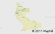 Physical 3D Map of Dimbelenge, single color outside