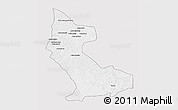 Silver Style 3D Map of Dimbelenge, single color outside