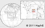 Blank Location Map of Dimbelenge, highlighted parent region, within the entire country