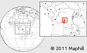 Blank Location Map of Dimbelenge, highlighted parent region, highlighted grandparent region, within the entire country