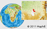 Physical Location Map of Dimbelenge, highlighted parent region