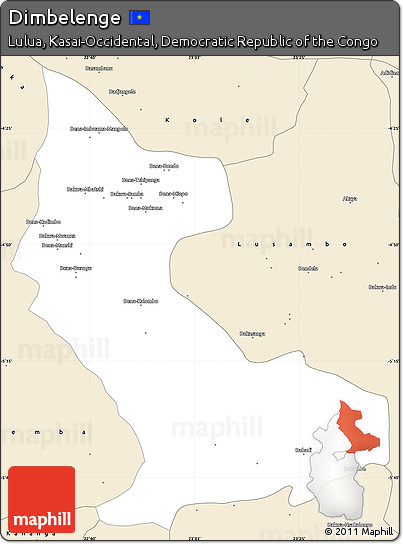 Classic Style Simple Map of Dimbelenge