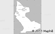 Gray Simple Map of Dimbelenge, single color outside