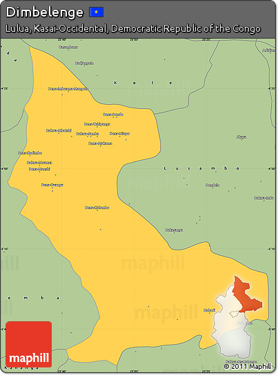 Savanna Style Simple Map of Dimbelenge