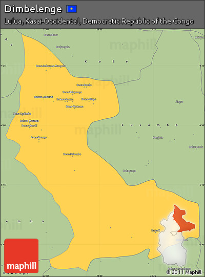 Savanna Style Simple Map of Dimbelenge