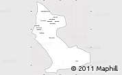 Silver Style Simple Map of Dimbelenge, cropped outside
