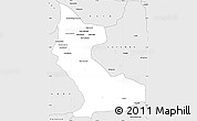 Silver Style Simple Map of Dimbelenge