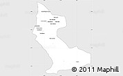 Silver Style Simple Map of Dimbelenge, single color outside