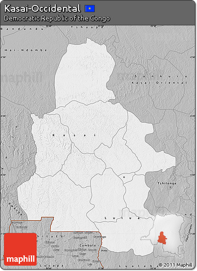 Gray Map of Kasai-Occidental