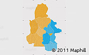 Political Map of Kasai-Occidental, cropped outside