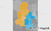 Political Map of Kasai-Occidental, desaturated