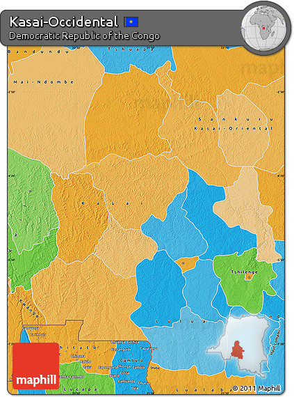 Political Map of Kasai-Occidental