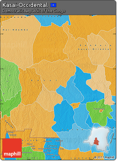 Political Map of Kasai-Occidental