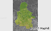 Satellite Map of Kasai-Occidental, desaturated