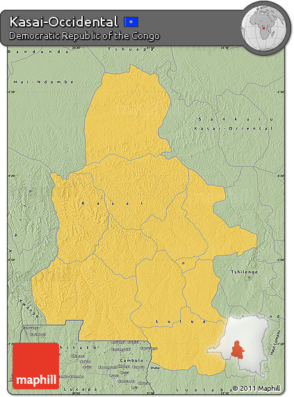 Savanna Style Map of Kasai-Occidental