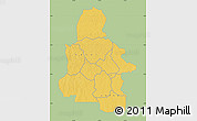 Savanna Style Map of Kasai-Occidental, single color outside