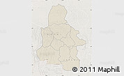 Shaded Relief Map of Kasai-Occidental, lighten