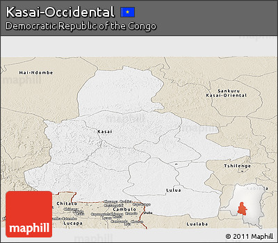 Classic Style Panoramic Map of Kasai-Occidental