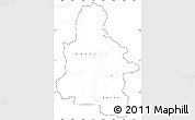 Blank Simple Map of Kasai-Occidental, cropped outside