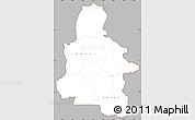 Gray Simple Map of Kasai-Occidental, cropped outside