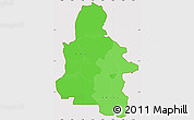 Political Shades Simple Map of Kasai-Occidental, cropped outside