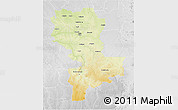 Physical 3D Map of Kasai-Oriental, lighten, desaturated