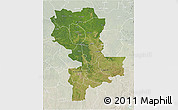 Satellite 3D Map of Kasai-Oriental, lighten
