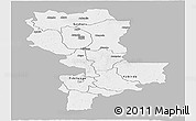 Gray Panoramic Map of Kasai-Oriental, single color outside