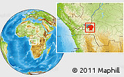 Physical Location Map of Kinshasa