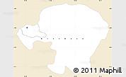 Classic Style Simple Map of Kinshasa, single color outside