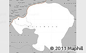 Gray Simple Map of Kinshasa