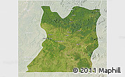 Satellite 3D Map of Kasongo, lighten