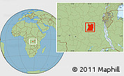 Savanna Style Location Map of Kasongo