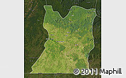 Satellite Map of Kasongo, darken