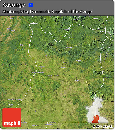 Satellite Map of Kasongo
