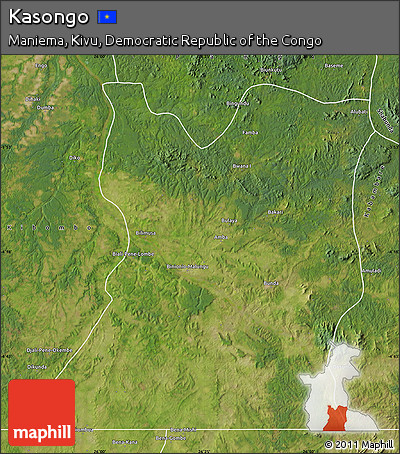 Satellite Map of Kasongo