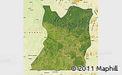 Satellite Map of Kasongo, physical outside