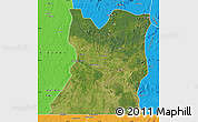 Satellite Map of Kasongo, political outside