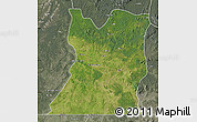 Satellite Map of Kasongo, semi-desaturated