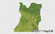 Satellite Map of Kasongo, single color outside