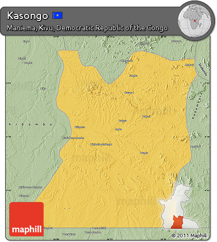 Savanna Style Map of Kasongo