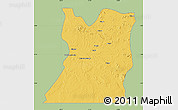 Savanna Style Map of Kasongo, single color outside