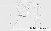 Silver Style Map of Kasongo, single color outside