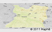 Physical Panoramic Map of Kasongo, desaturated