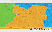 Political Panoramic Map of Kasongo